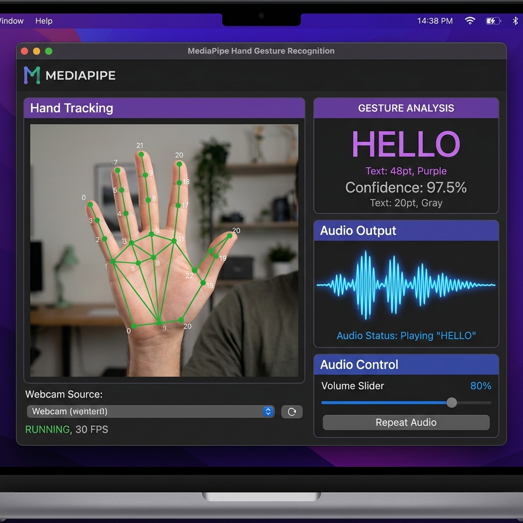 Hand sign detection with MediaPipe landmarks