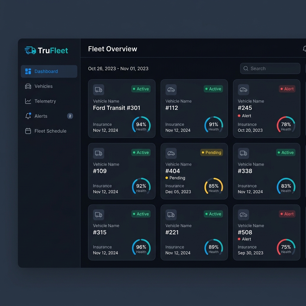 TruFleet fleet management dashboard
